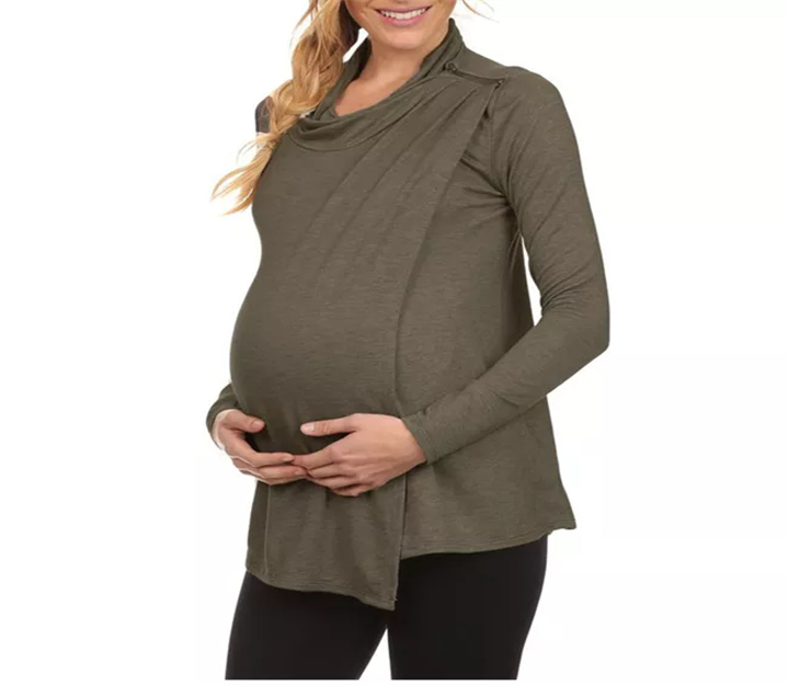 Womens Maternity Nursing T-Shirt for Breastfeeding