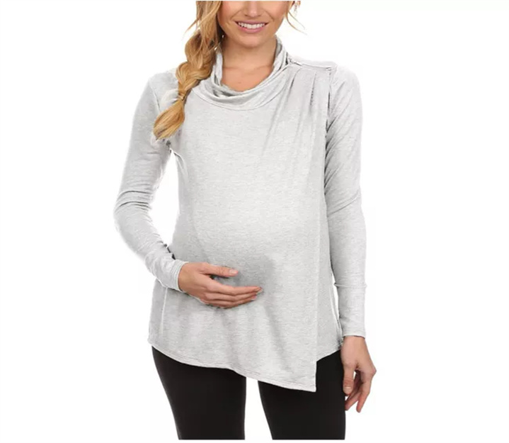 Womens Maternity Nursing T-Shirt for Breastfeeding