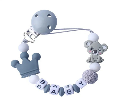 Baby Ribbon Pacifier Holder Cute Beaded Chain