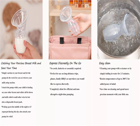 Manual Reusable Breastmilk Leak Pump