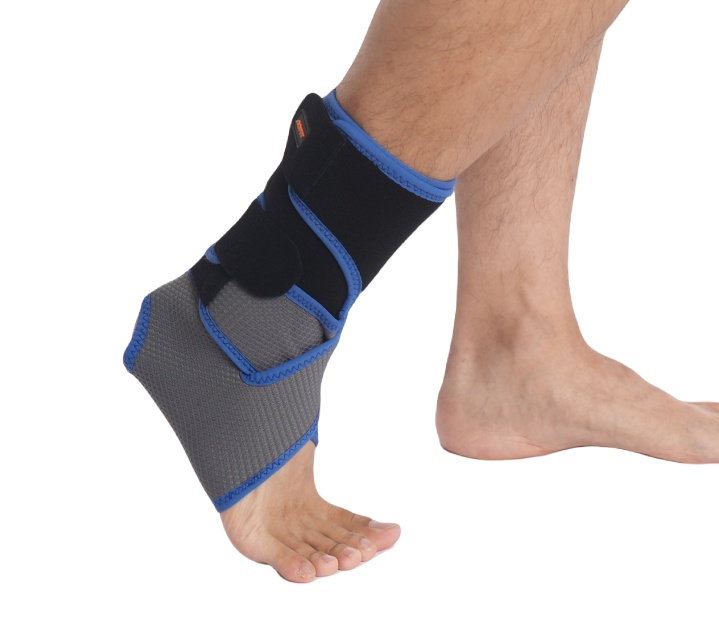 Ankle Wrap with Built-in Support Plate